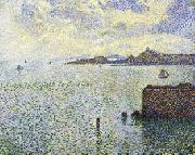 Theo Van Rysselberghe Sailboats and Estuary china oil painting artist